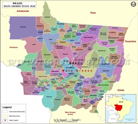 Mato Grosso Plateau Map