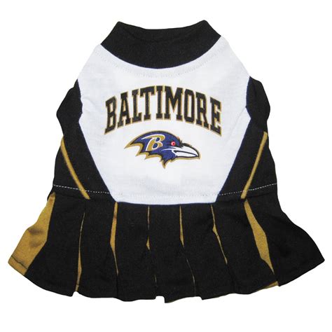 Pets First Baltimore Ravens NFL Cheerleader Outfit, X-Small | Petco in