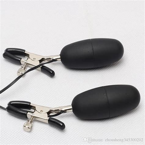Bdsm Bondage Toys Nipple Clamps Set Adjustable With Vibrating Jumpping