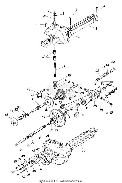 Mtd 133b561b190 R 10 1993 Parts Diagram For Single Speed Transaxle