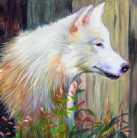 Arctic Wolf Painting By Stella Marin Fine Art America