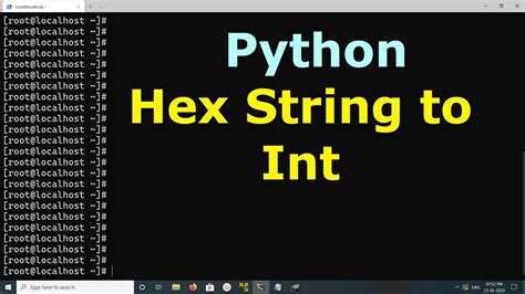 Convert string to integer using integer.valueof() integer.valueof() method is also used to convert string to integer in java. Python How to Convert Hex String to Int - YouTube