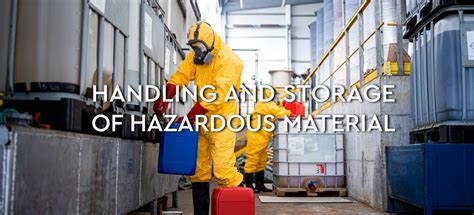 Handling And Storage Of Hazardous Materials Rules Regulations