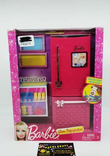 Barbie Glam Refrigerator Furniture Set For Sale Online Ebay
