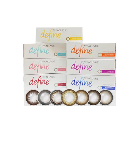1 Day Acuvue Define 30 Lenes 7 Colors Lensproxy Hk