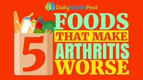 5 Worst Foods For Arthritis And Joint Pain Avoid Youtube