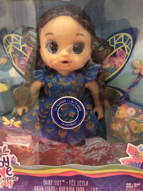 Baby Alive Once Upon A Fairy Lily Doll Brunette Wings Hasbro For Sale