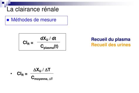 Ppt La Clairance Rénale Alain Bousquet Mélou Powerpoint Presentation