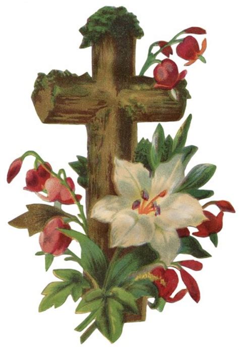 Vintage Easter Cross Art Click For Printable Picture