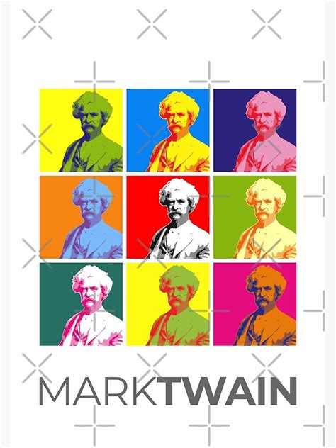 Mark Twain Pop Art Portrait Poster Poster For Sale By Cmykstudio