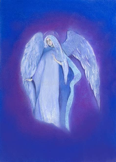 Angel And Heavenly Light Stock Illustration Illustration Of Hand