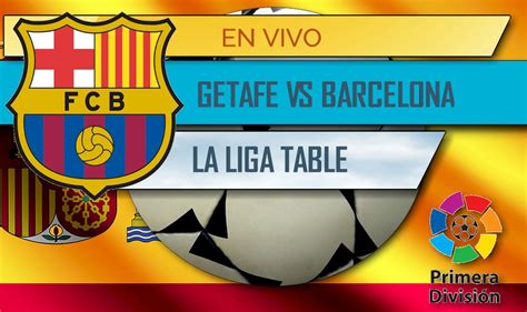 We're heading to camp nou to watch the game against getafe. Getafe vs Barcelona En Vivo Score: La Liga Table