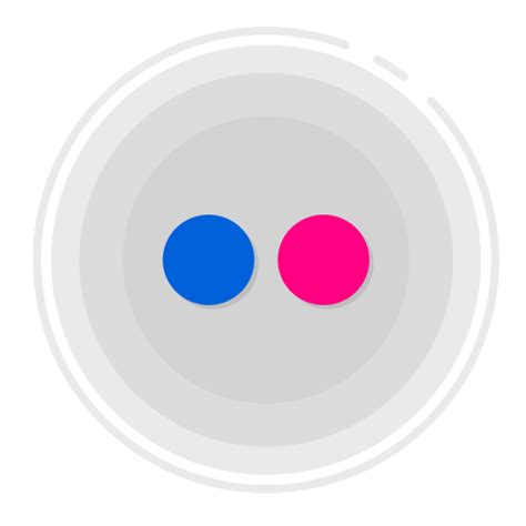 Flickr circle icon, flickr icon, gradient icon, social media icon icon - Free download