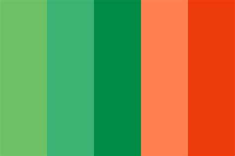 Orange Teal Color Palette In 2020 Teal Color Palette Orange Color