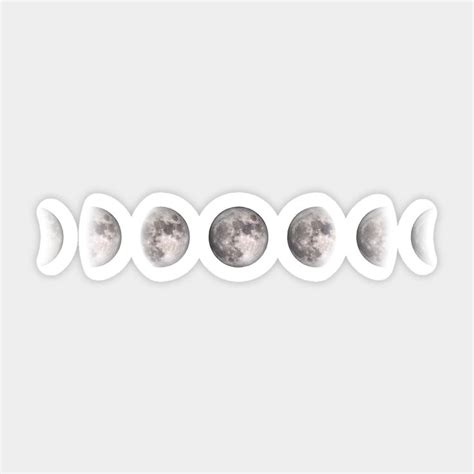 Moon Phases Horizontal Lunar Phases Celestial Design By Tortagialla