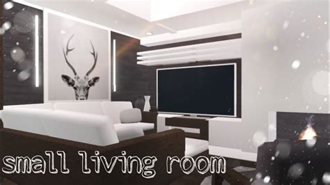 Roblox Bloxburg Modern Living Room Speed Build Youtube