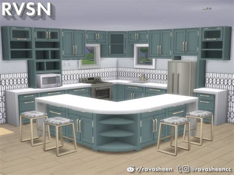 Altea kitchen clutter part 2. Simmer Down Kitchen Counter Set by RAVASHEEN at TSR » Sims 4 Updates