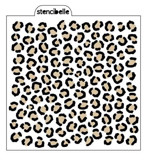 Animal Print Stencil Pack 4 Piece Stencibelle