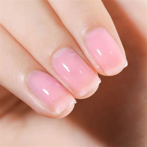 Gel Nail Polish Set Colors Nude Sheer Milky Pink From Fzanest