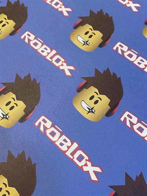 Roblox T Wrapping Paper 2 Sheets Etsy Ireland