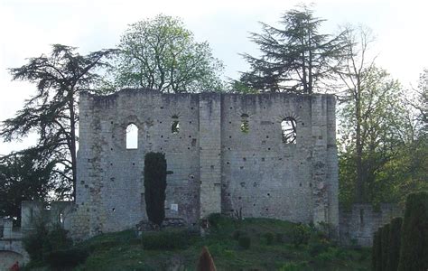 Ruins Of The Stone Keep Of Château De Langeais Built On The Loireby