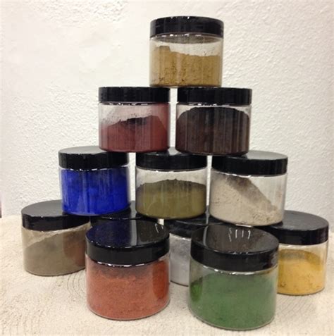 Natural Pigments For Fresco Painting Small Set