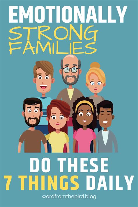 Characteristics of a Healthy Family | Word From The Bird ...