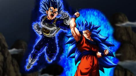 Goku Super Saiyan Blue Vs Vegeta Super Saiyan Blue Evolution YouTube