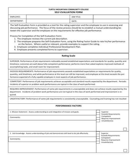 Self evaluation forms & samples. FREE 6+ Employee Self-Evaluation Forms in PDF | MS Word ...