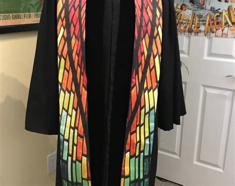 Stained Glass Rainbow Ordinary Time Special Event Clergy Stole Etsy