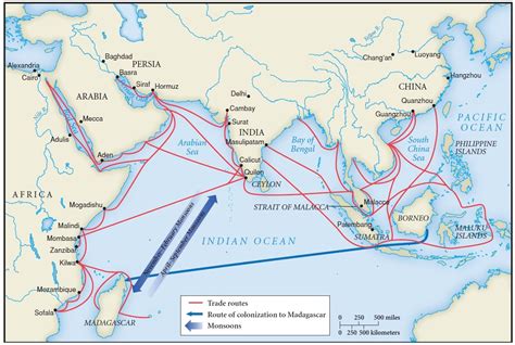Map Of Indian Ocean Trade Routes Indian Ocean Trade