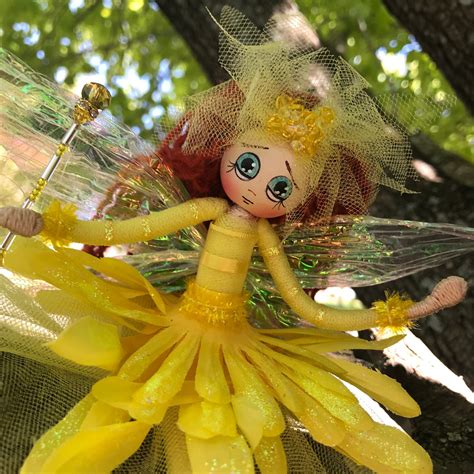 Fairy Doll Flower Fairy Fantasy Bendy Doll Collectable Ooak Etsy