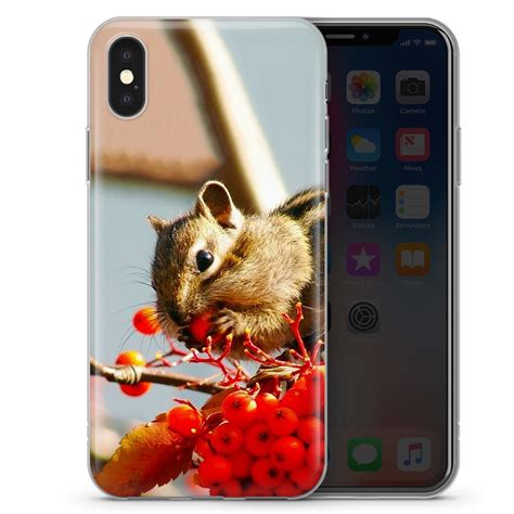 Cute Funny Chipmunk Phone Case For Iphone 12 11 X Xs Xr 8 7 6 Etsy