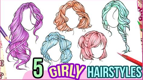 Top Image How To Draw Girls Hair Thptnganamst Edu Vn