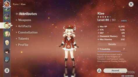 Best weapon and artifact build for klee in genshin impact, also get to know about her skills klee is one of the cute characters in genshin impact. My current build -Klee- - Genshin Impact - Official Community