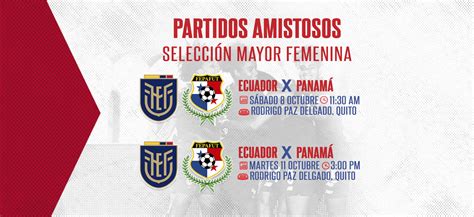 Panamá Mayor Jugará Dos Amistosos Ante Ecuador Federación Panameña De Fútbol