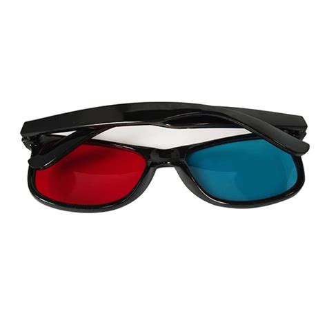 Factory Supply Plastic 1 6mm Thickness Red Cyan Lens 3d Red Cyan Glasses Customized Logo Printed