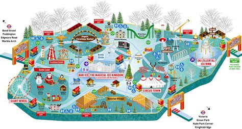 Hyde Park Winter Wonderland Map On Behance