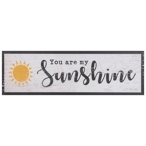 You Are My Sunshine Wooden Plaque