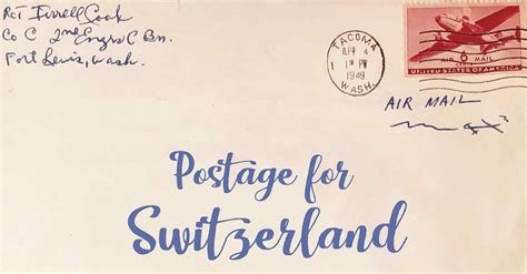 Postage To Switzerland How To Send A Letter To Switzerland