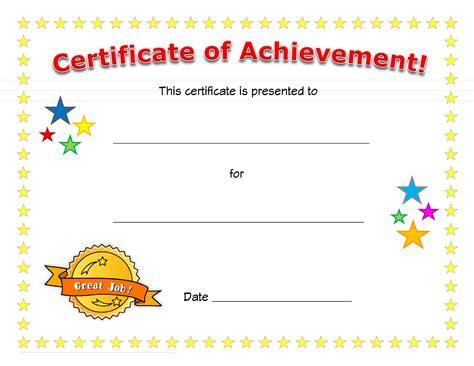 How To Create A Certificate Of Achievement Download This Blank Certificate Of Achievement