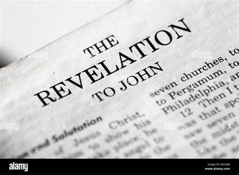 The Last Book Of The Bible Revelations Stock Photo Alamy