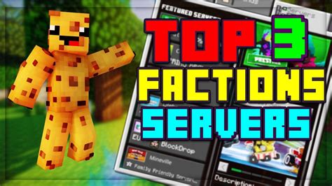 Top 3 Best Mcpe Factions Servers In 2021 Minecraft Pe Pocket