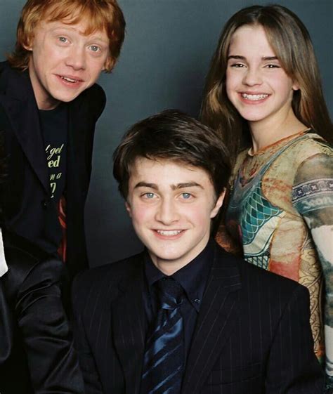 Daniel Radcliffe Rupert Grint And Emma Watson Attend A Photoshoot Sometime Around The