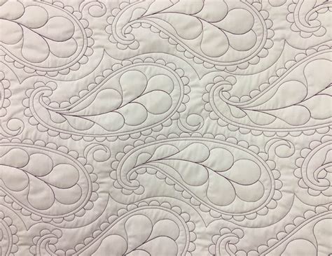 Computerized Quilting Pattern Paisley Feather Edge To Edge