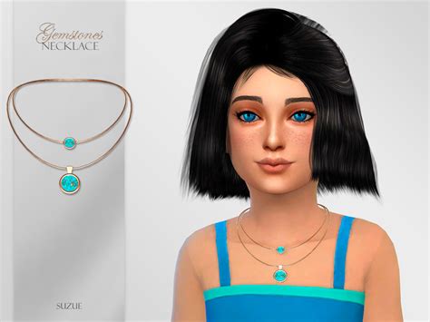 The Sims Resource Gemstones Necklace Child