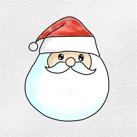 Easy Santa Claus Drawing Helloartsy