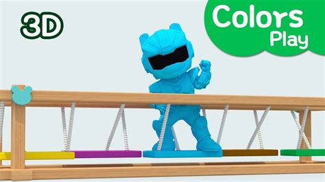 Miniforce Learn Colors Colors Play Color Change Bridge Miniforce Kids Play Youtube