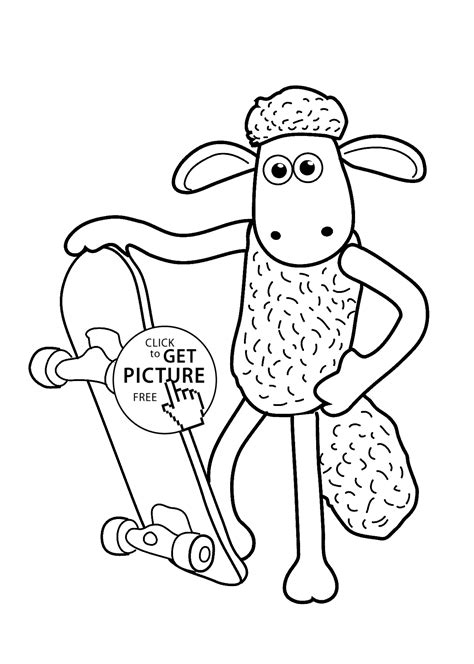 Sheep coloring pages come in a wide range of varieties including funny carton sheep coloring pages and realistic sheep coloring sheets. Shaun the sheep cartoon coloring pages for kids, printable ...