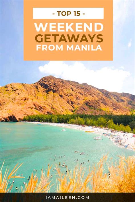 Weekend Getaways Near Manila Top 15 Places And Day Trips